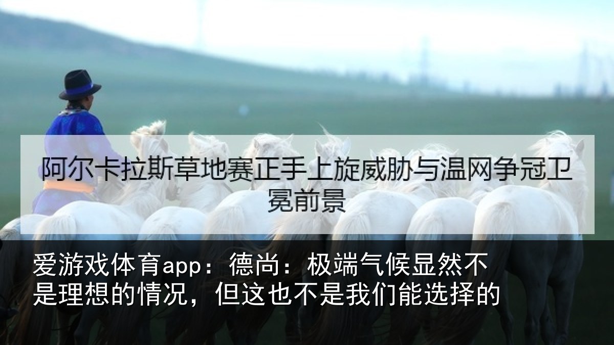 爱游戏体育app：德尚相关情况理想相关情况我们能选择的